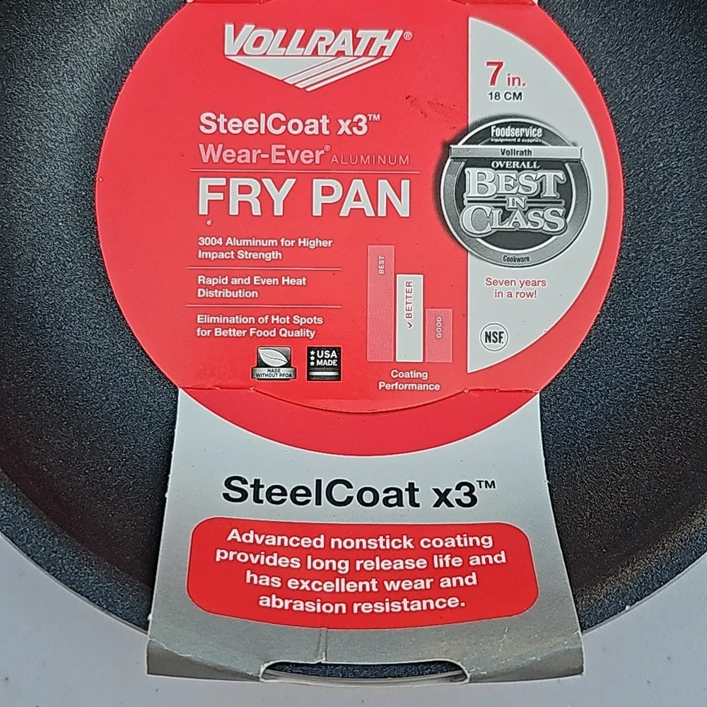 Vollrath steelcoat 7 in fry pan